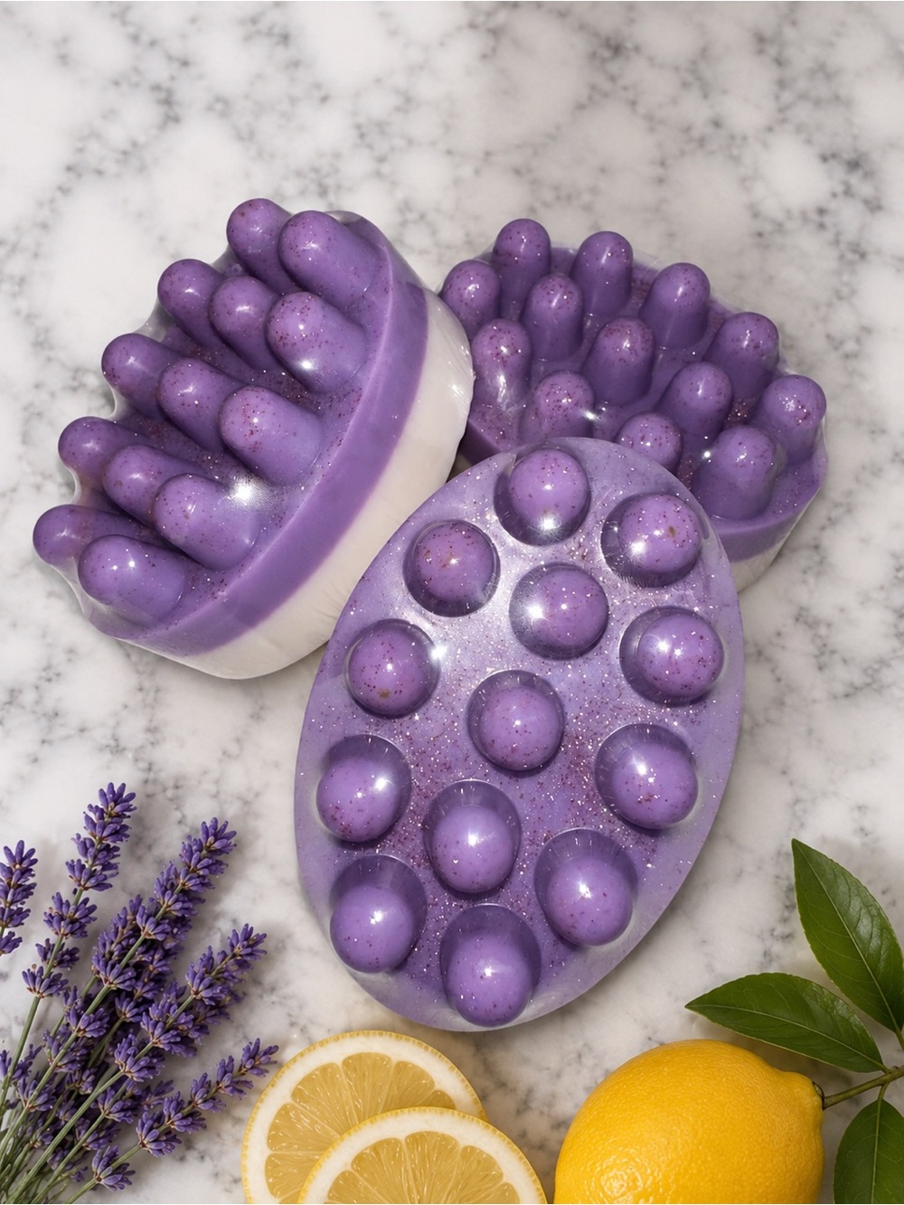Lavender lemon 🍋 massage soap bar